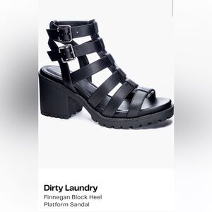 Dirty Laundry Finnegan Block
Heel Platform Sandal
Size 10M
BLACK